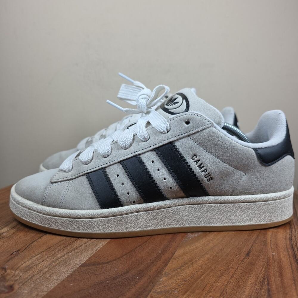 Adidas Campus 00s Crystal White Black Womens Gray Size 11 Low Top Shoes GY0042 - Picture 2 of 9